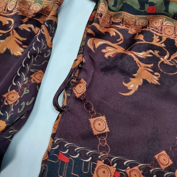 Nasty Gal Collection Scarf Print Tunic Top 6 - Picture 3 of 13